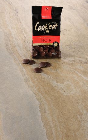 Les Palets de chocolat noir dessert