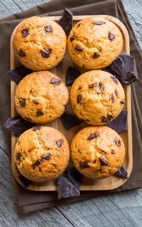 Les Muffins aux pépites de chocolat