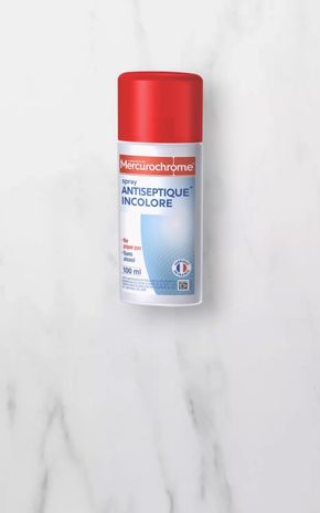 Le Spray désinfectant incolore "Mercurochrome"