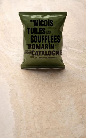 Les Tuiles soufflées de pois chiches au romarin