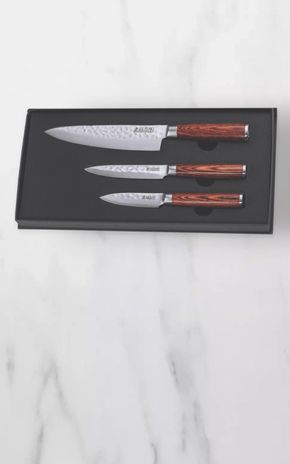 Coffret de 3 couteaux Wusaki Pakka