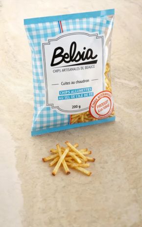 Les Chips rôtisserie allumette au sel de l'ile de Ré "Belsia"