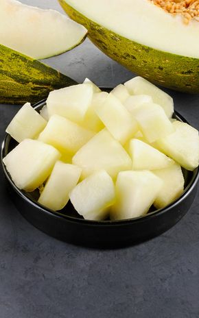 Le Melon vert en cubes