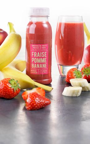 Le Smoothie fraise, pomme & banane