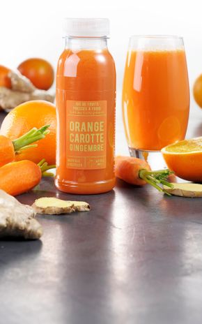 Le Pur jus carotte, orange, pomme & gingembre