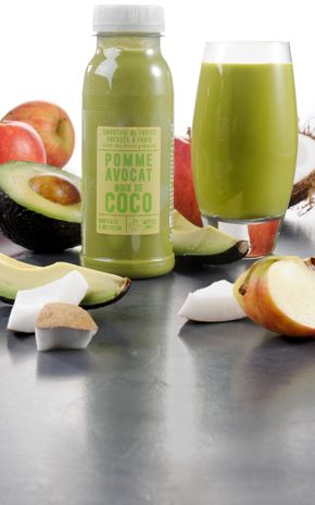 Le Smoothie pomme, avocat & noix de coco