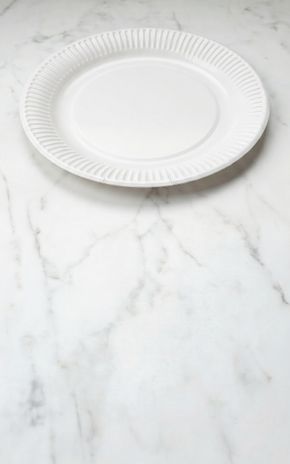 Les Assiettes blanches en carton compostable