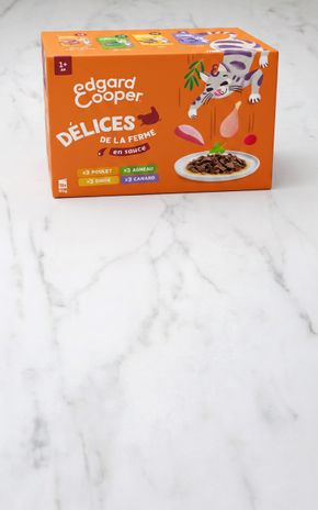 Les Pâtes pour chat Délices de la ferme "Edgard & Cooper"