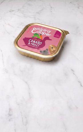 Le Pâté pour chiot au canard et poulet "Edgard & Cooper"