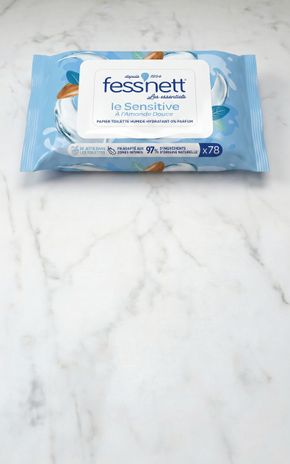 Le Papier toilette humide sans parfum "Fess'nett"