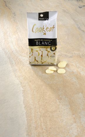 Les Palets de chocolat blanc dessert