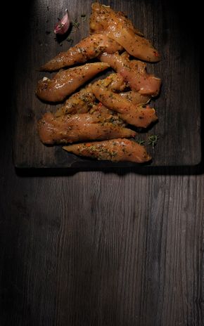 Les Aiguillettes de poulet marinées aux fines herbes