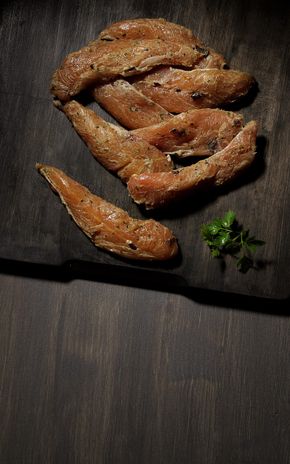 Les Aiguillettes de poulet aux champignons et persil