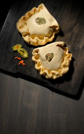 Les Tourtes farcies volailles et poireaux