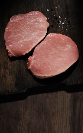 Les Tranches de longe de porc sans os