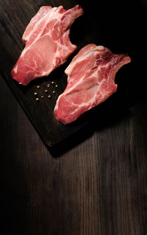 Les 2 Côtes de porc échine