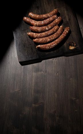Les  Saucisses fines ail noir