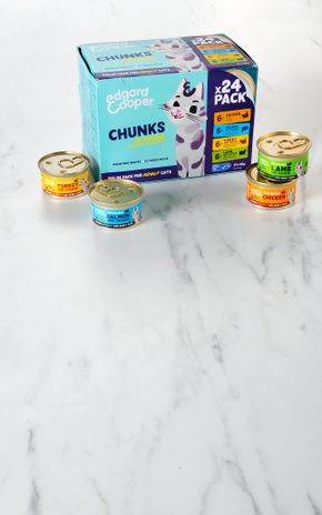 Le Multipack de pâtés morceaux en sauce pour chat "Edgard & Cooper"