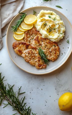 Les Escalopes de veau citron-romarin
