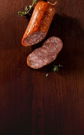 Le Saucisson pur porc cuit à l'ail fumé