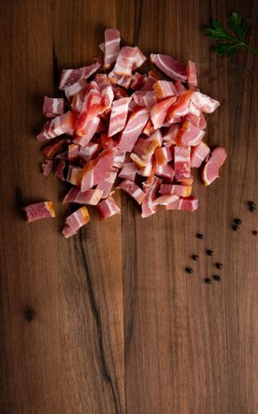 Les Gros lardons fumés au sel sec