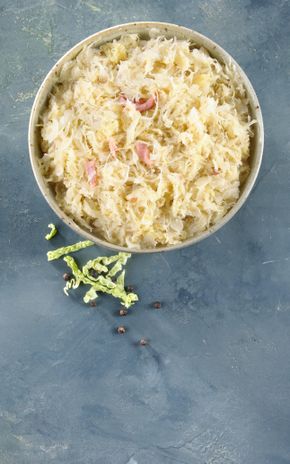 La Choucroute d'Alsace IGP cuisinée au Riesling, saindoux et lardons