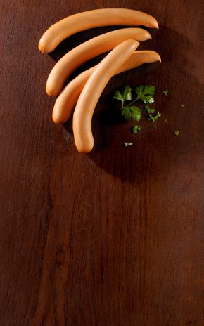 Les Saucisses de Francfort fumées au bois de hêtre