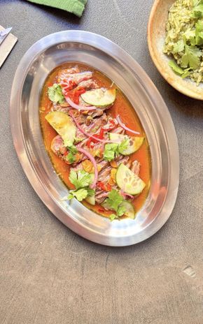 L'Aguachile de boeuf & son arroz verde