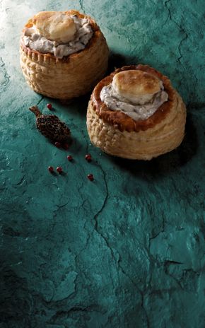 Les Bouchées de poulet et morilles