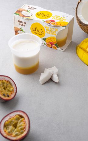 Les Desserts au lait de coco mangue-passion