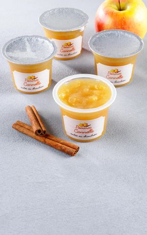 Les Compotes de pommes et cannelle  "Maître Papilles"
