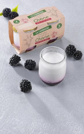 Les Yaourts de chèvre à la mûre