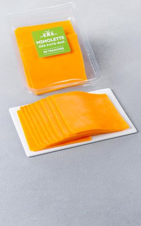 La Mimolette en tranches