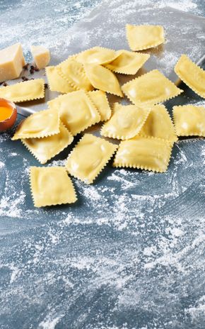Les Ravioli cacio e pepe