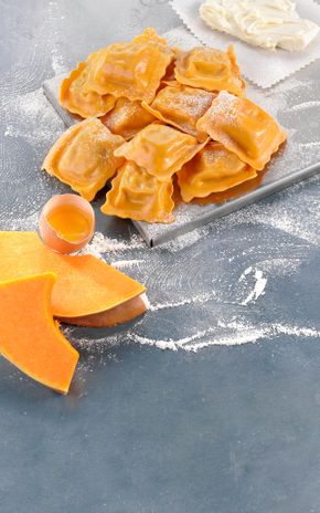 Les Ravioli courge et mascarpone