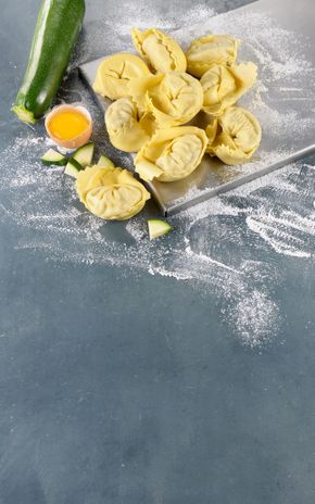 Les Cappellacci courgette et crevette