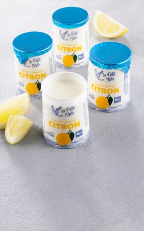Les Yaourts saveur citron "Les Petits Cirés"