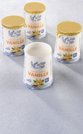 Les Yaourts saveur vanille "Les Petits Cirés"
