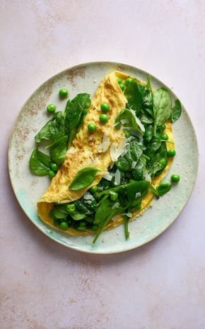 L'Omelette petits pois - épinards