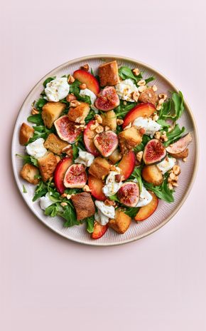 La Salade figue, prune rouge et bufala