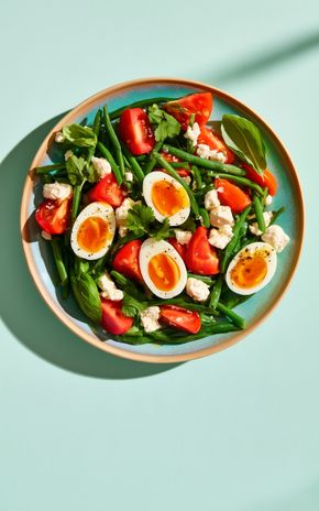 La Salade haricots verts, œufs et feta