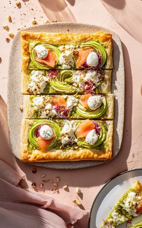 La Tarte estivale truite avocat pesto