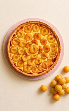 La Tarte flan mirabelles-cannelle