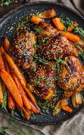 Le Poulet caramélisé au miel