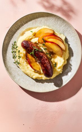 Le Boudin noir, purée et pommes poêlées