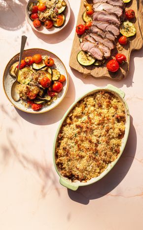Le Crumble de légumes et pluma de porc