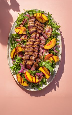 Le Magret de Canard aux Pêches Grillées