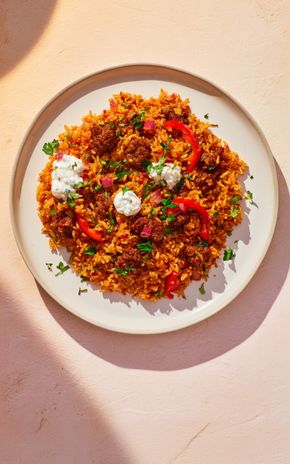 Le Riz sauté merguez et poivrons
