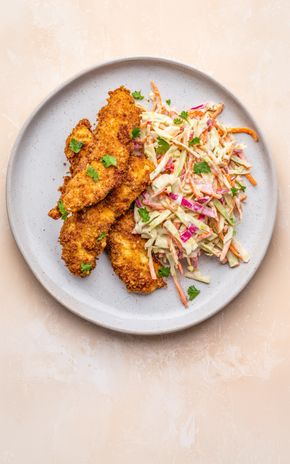 Les Crispy tenders et coleslaw twist