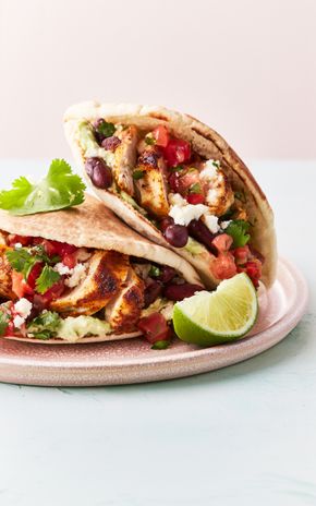 Les Pitas tex-mex au poulet